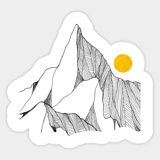 The cracked rock peaks Sticker